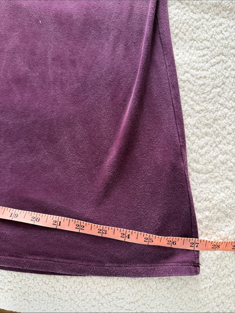 Ellen Tracy Eggplant V-Neck Long Sleeve Top / Tunic - size XL - Picture 6 of 8